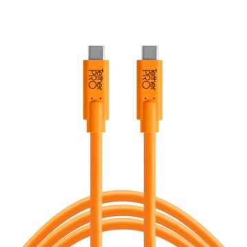 Tether Tools TetherPro USB-C to USB-C 3' High-Visibility Orange