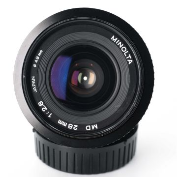 Used Minolta MD 28mm F2.8 Wide Angle Prime Lens; Bargain Condition