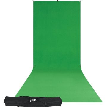 Westcott 5x12 X-Drop Wrinkle-Resistant Backdrop Kit Chroma-Key Green Screen Sweep